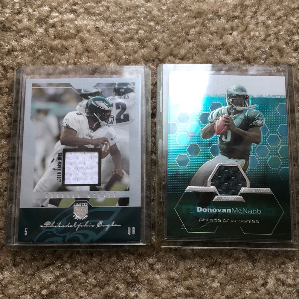 Donovan McNabb Game Worn Jersey Cards - Philadelphia Eagles